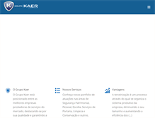 Tablet Screenshot of grupokaer.com.br